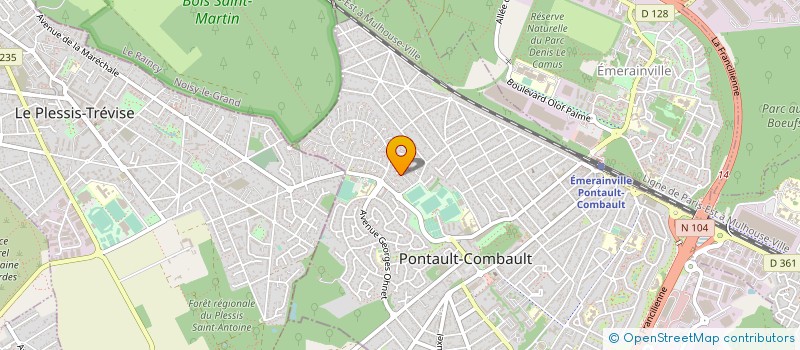 localisation de l'entreprise FCCM  PONTAULT-COMBAULT