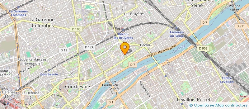localisation de l'entreprise FCCONSULT à COURBEVOIE