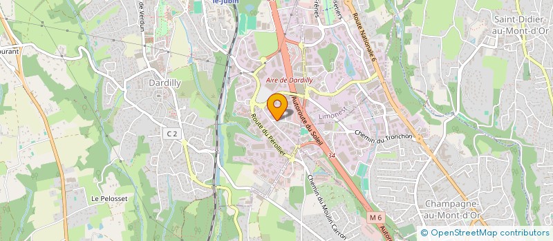 localisation de l'entreprise FCCVPAM  DARDILLY