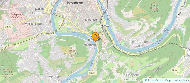 localisation de l'entreprise FCDI à BESANCON