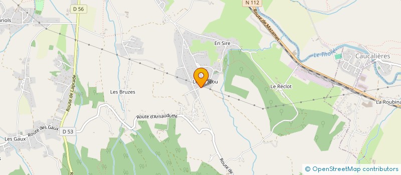 localisation de l'entreprise FCE  LABRUGUIERE