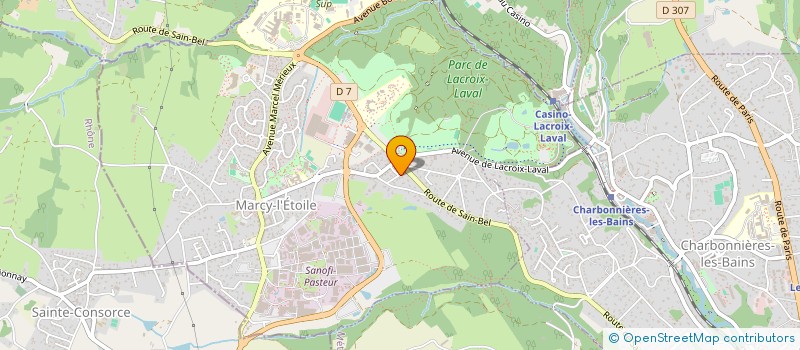 localisation de l'entreprise FCE IMMO  MARCY-L'ETOILE