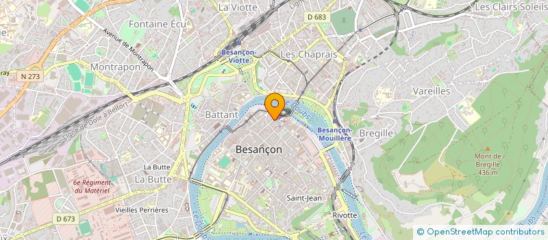 localisation de l'entreprise FCF 25  BESANCON