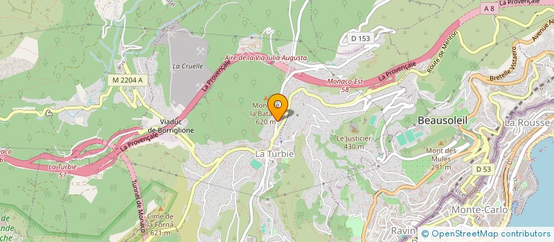 localisation de l'entreprise FCF à LA TURBIE