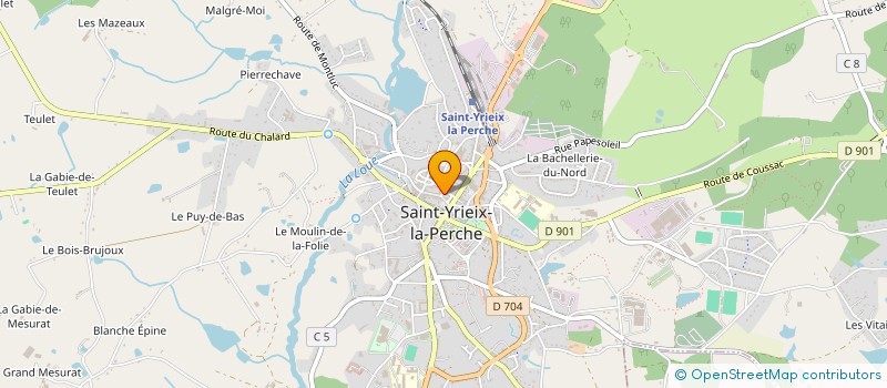 localisation de l'entreprise FCG à SAINT-YRIEIX-LA-PERCHE