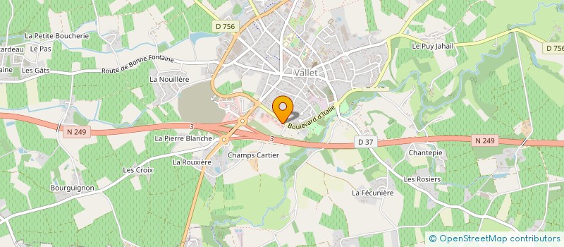 localisation de l'entreprise FCG  VALLET