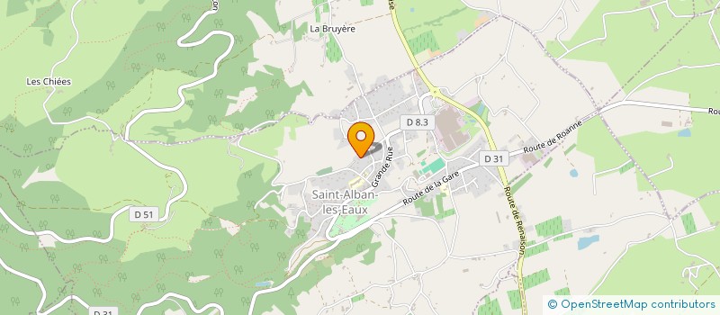 localisation de l'entreprise FCG INVEST  SAINT-ALBAN-LES-EAUX