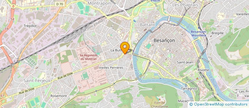 localisation de l'entreprise FCG INVEST  BESANCON