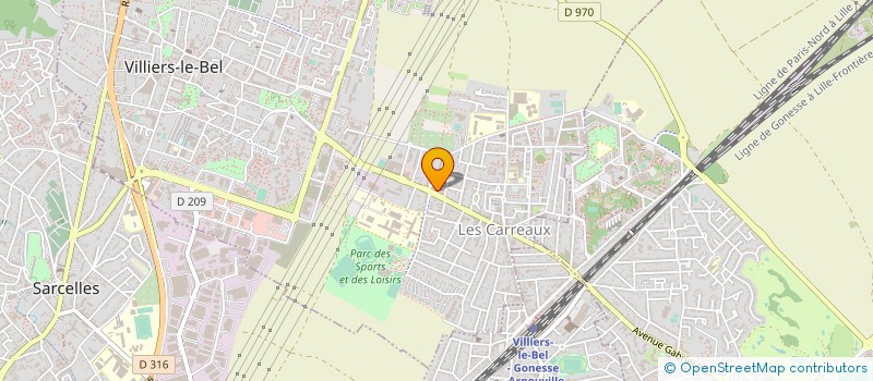localisation de l'entreprise FCG SERVICES à VILLIERS-LE-BEL
