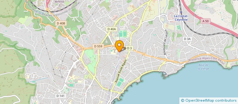 localisation de l'entreprise FCG-SYSNET à LA CIOTAT