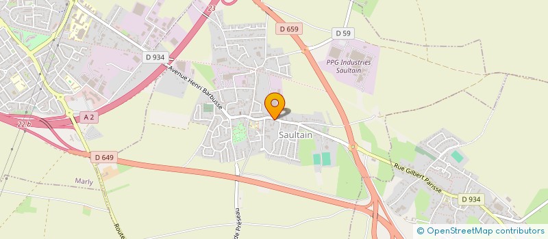 localisation de l'entreprise FCGC  SAULTAIN