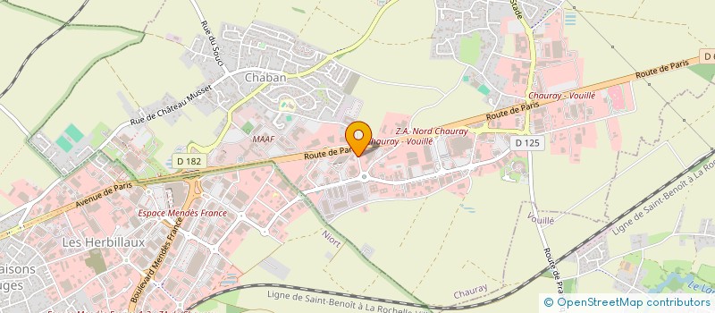 localisation de l'entreprise FCH  CHAURAY