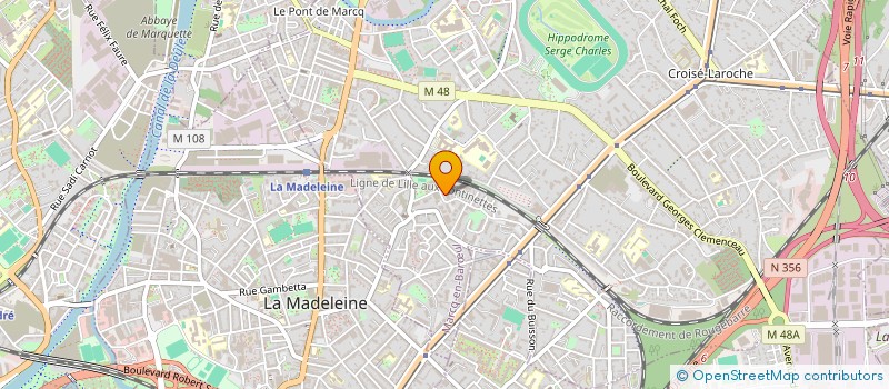localisation de l'entreprise FCH MANAGEMENT à LA MADELEINE