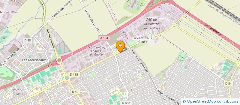 localisation de l'entreprise FCI TAXI à TREMBLAY-EN-FRANCE