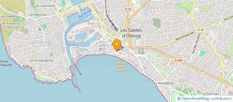 localisation de l'entreprise FCJ à LES SABLES D'OLONNE