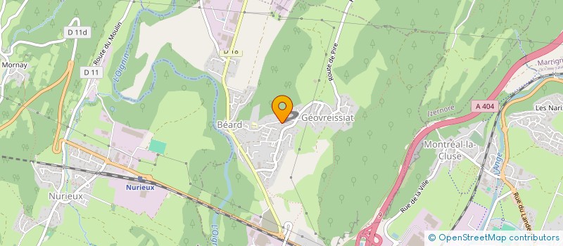 localisation de l'entreprise FCL 1  BEARD-GEOVREISSIAT