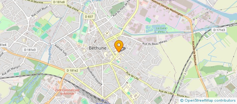 localisation de l'entreprise FCL  BETHUNE