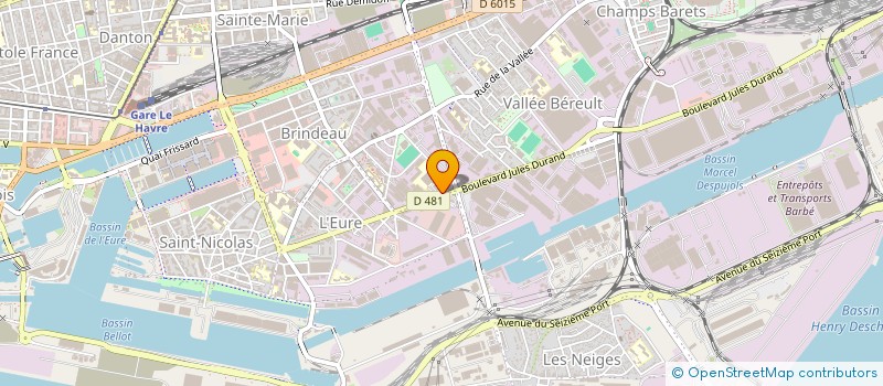 localisation de l'entreprise FCM à LE HAVRE