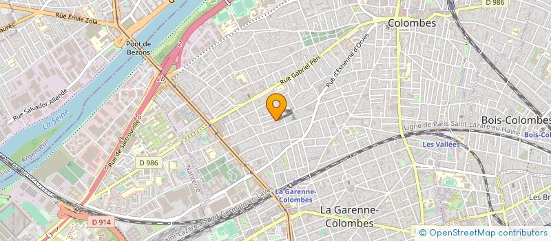 localisation de l'entreprise FCM à COLOMBES