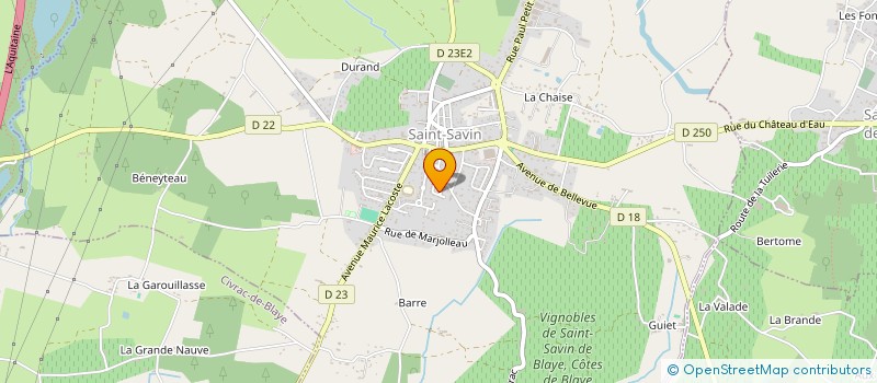 localisation de l'entreprise FCM IMMO à SAINT-SAVIN