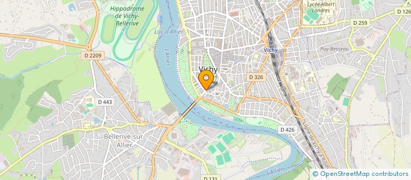 localisation de l'entreprise FCM RESTAURATION à VICHY