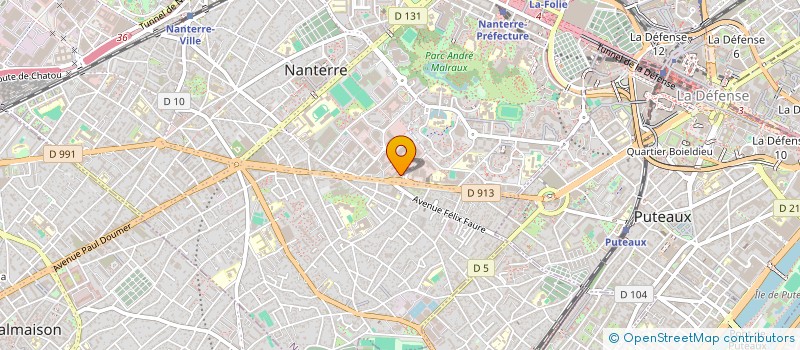 localisation de l'entreprise FCM SERVICES à NANTERRE