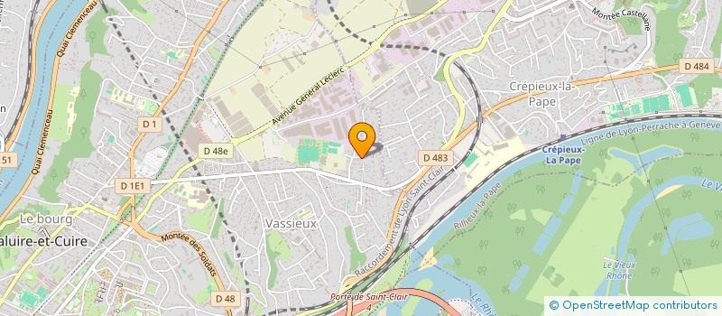 localisation de l'entreprise FCMA  CALUIRE-ET-CUIRE