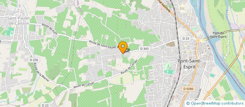 localisation de l'entreprise FCMD GESTION  PONT-SAINT-ESPRIT