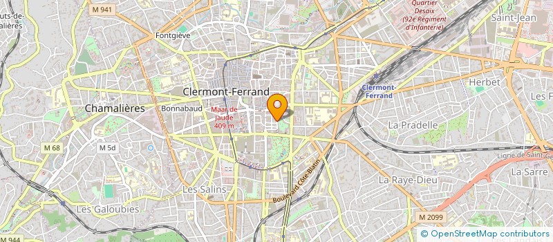 localisation de l'entreprise FCMS CENTRAL  CLERMONT-FERRAND