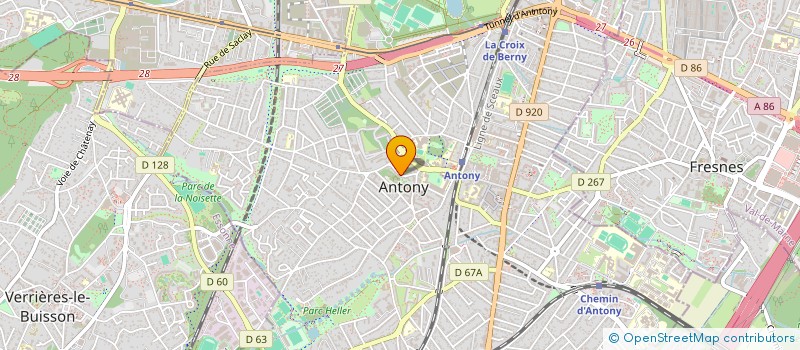 localisation de l'entreprise FCP à ANTONY