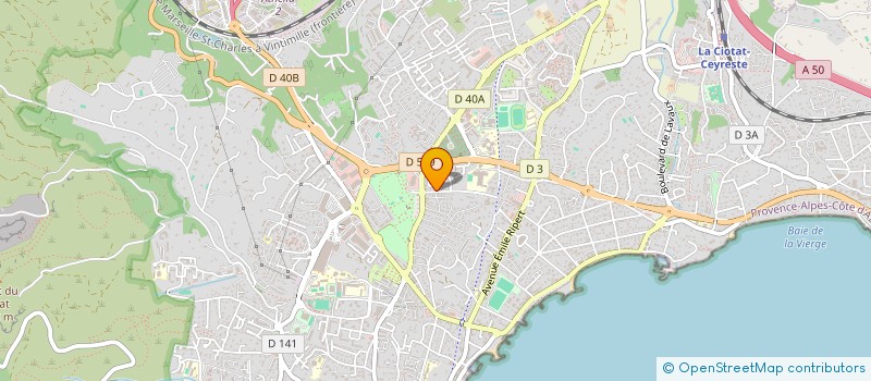 localisation de l'entreprise FCP FREYDIER CHAMPETIER PATRIMOINE  LA CIOTAT