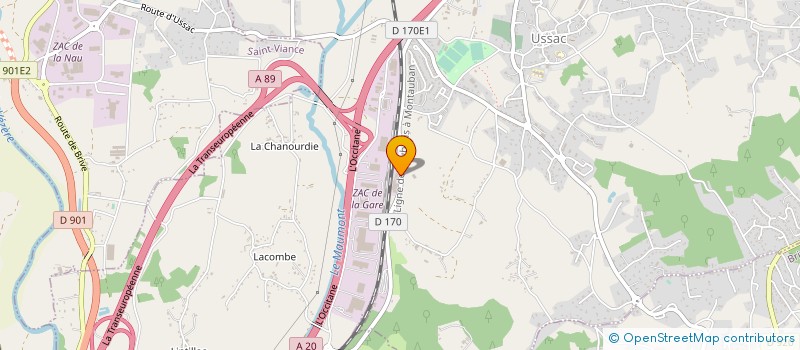 localisation de l'entreprise FCP SERVICE  USSAC