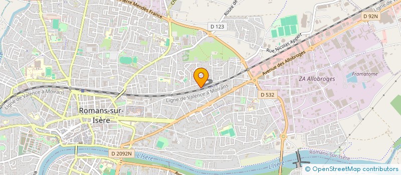 localisation de l'entreprise FCP TRADING  ROMANS-SUR-ISERE