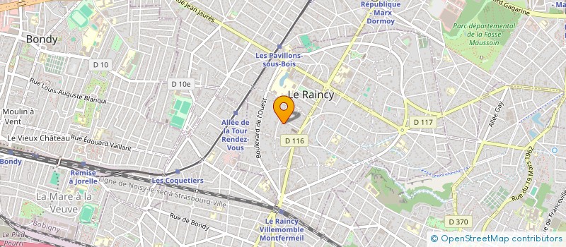 localisation de l'entreprise FCPA DISTRIBUTION  LE RAINCY