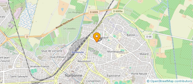 localisation de l'entreprise FCPC  NARBONNE