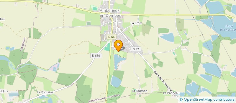 localisation de l'entreprise FCPE AMBERIEU EN DOMBES  AMBERIEUX-EN-DOMBES