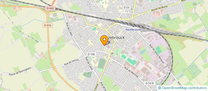 localisation de l'entreprise FCPE CITE SCOLAIRE DES FLANDRES  HAZEBROUCK