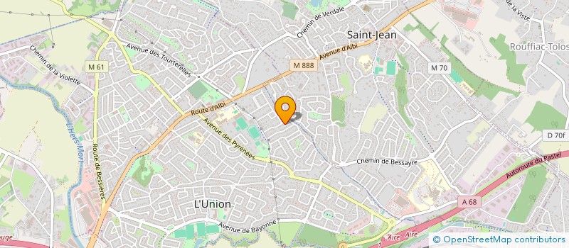 localisation de l'entreprise FCPE DU COLLEGE ROMAIN ROLLAND  SAINT-JEAN