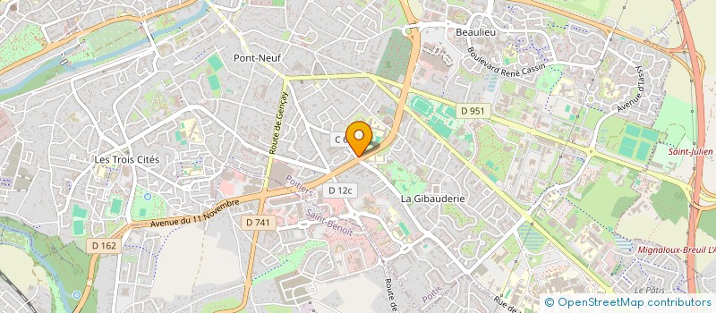 localisation de l'entreprise FCPE DU LYCEE CAMILLE GUERIN à POITIERS