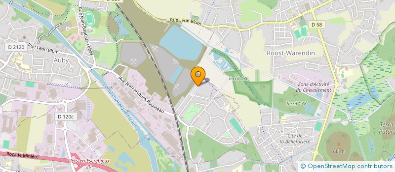 localisation de l'entreprise FCPE MARCEL PAGNOL- AUBY  AUBY