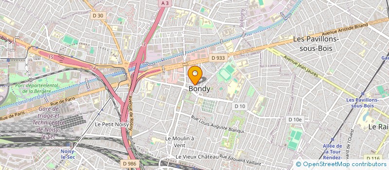 localisation de l'entreprise FCPG  BONDY