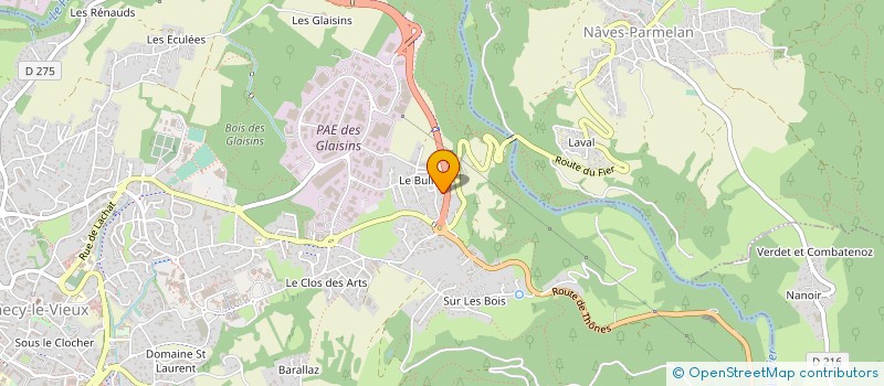 localisation de l'entreprise FCR IMPORT à CHAVANOD