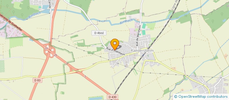 localisation de l'entreprise FCRESTOS  RAEDERSHEIM