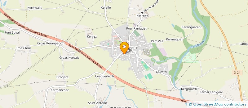 localisation de l'entreprise FCS à MELGVEN