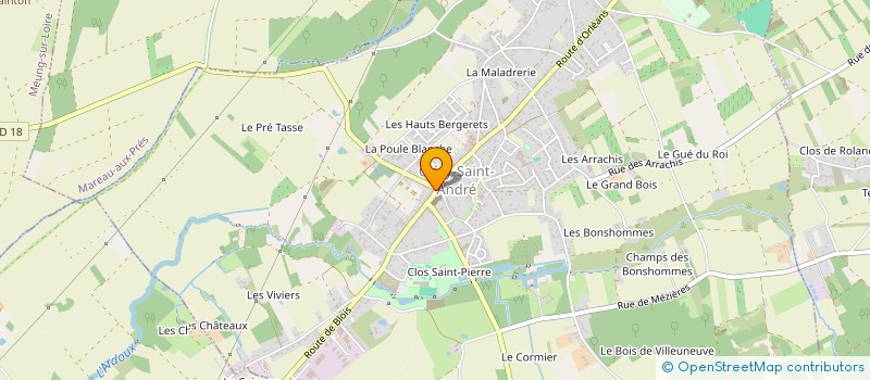 localisation de l'entreprise FCS DISTRIBUTION à CLERY-SAINT-ANDRE
