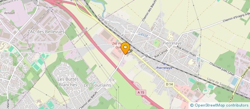 localisation de l'entreprise FCS ENTREPRISE  PIERRELAYE