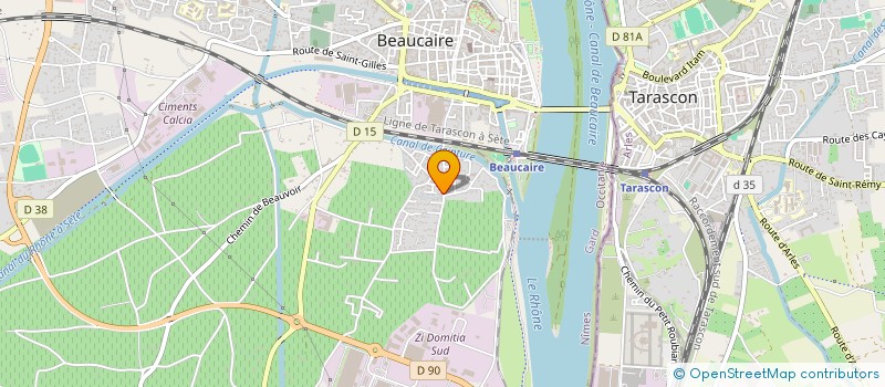 localisation de l'entreprise FCS : FORMAT CONSEILS STRAT GIES  BEAUCAIRE