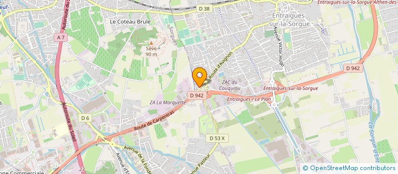 localisation de l'entreprise FCS INVESTISSEMENTS  ENTRAIGUES-SUR-LA-SORGUE