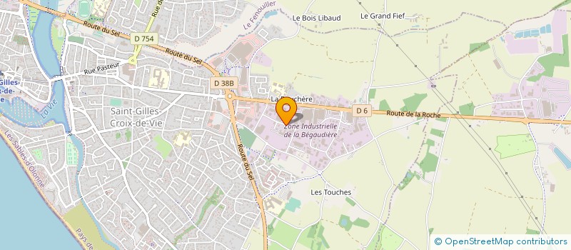 localisation de l'entreprise FCS PROUTEAU  SAINT-GILLES-CROIX-DE-VIE