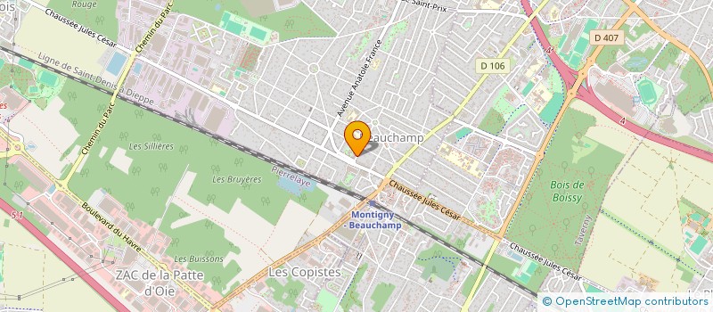 localisation de l'entreprise FCSC  BEAUCHAMP